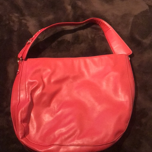 Red Hobo Shoulder Bag - Picture 2 of 8